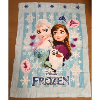 ディズニー(Disney)のタオルケット アナ雪 エルサ お昼寝などに(タオルケット)