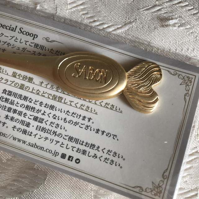 SABON(サボン)のSABON 金スプーン ハート エンタメ/ホビーのコレクション(ノベルティグッズ)の商品写真