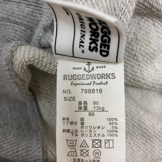 RUGGEDWORKS(ラゲッドワークス)のRUGGED トレーナー キッズ 90サイズ キッズ/ベビー/マタニティのキッズ服女の子用(90cm~)(Tシャツ/カットソー)の商品写真