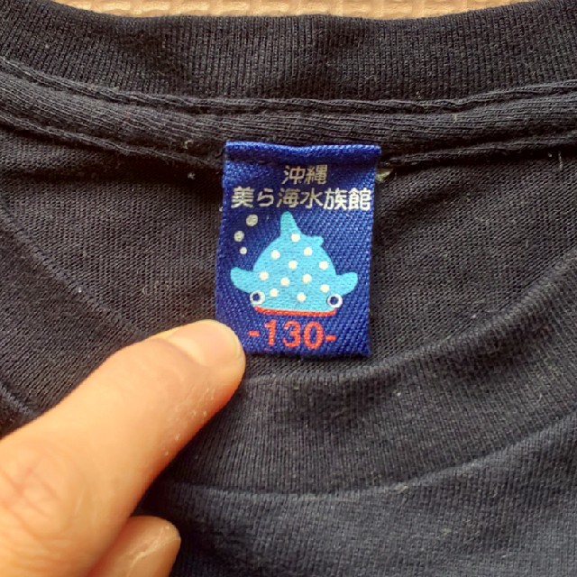 美ら海水族館の130センチのTシャツです。 キッズ/ベビー/マタニティのキッズ服男の子用(90cm~)(Tシャツ/カットソー)の商品写真