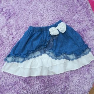 アクシーズファム(axes femme)のaxes femme kids デニム風？スカート(スカート)