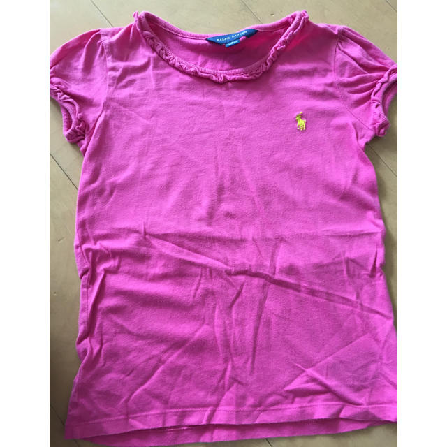 POLO RALPH LAUREN(ポロラルフローレン)のラルフローレン 女の子 ポロシャツ フリルTシャツ  2枚セット キッズ/ベビー/マタニティのキッズ服男の子用(90cm~)(Tシャツ/カットソー)の商品写真