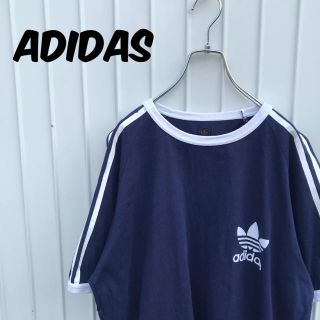 アディダス(adidas)のadidas アディダス トレフォイル ワンポイント Tシャツ 半袖 古着女子(Tシャツ/カットソー(半袖/袖なし))