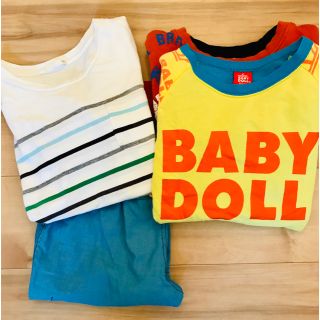 ベビードール(BABYDOLL)のBaby Dole☆ベビードール 他☆子ども服130+140 4点 新品同様あり(Tシャツ/カットソー)