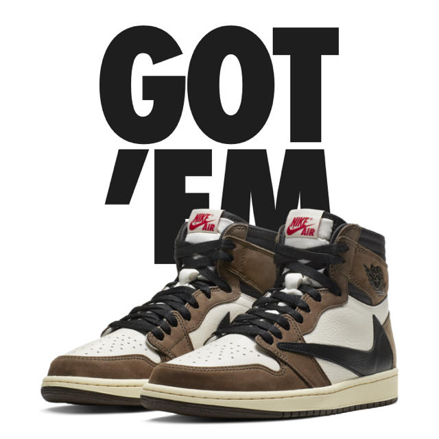 26cm  Nike Air Jordan 1 Travis Scott