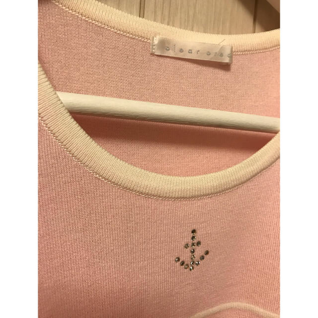 clear crea(クリアクレア)の夏物ピンク半袖 レディースのトップス(カットソー(半袖/袖なし))の商品写真