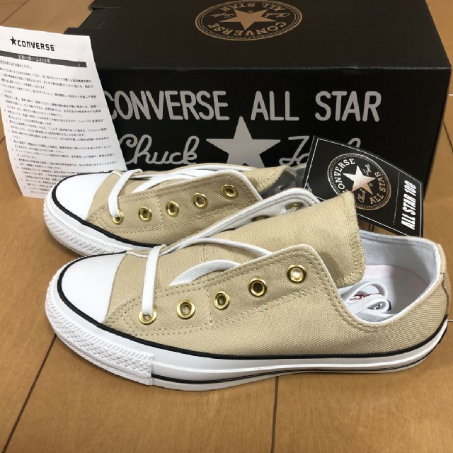 CONVERSE(コンバース)のコンバース 24.5cm チャックテイラー ベージュ レディースの靴/シューズ(スニーカー)の商品写真