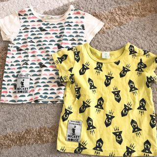 アカチャンホンポ(アカチャンホンポ)のミッキーTシャツ 80センチ(Ｔシャツ)