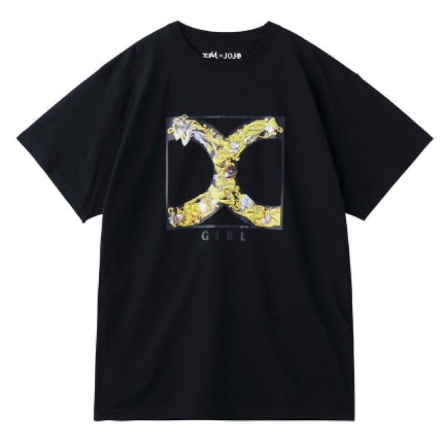 X-GIRL X JOJO GOLDEN BOX LOGO ジョジョ Tシャツ