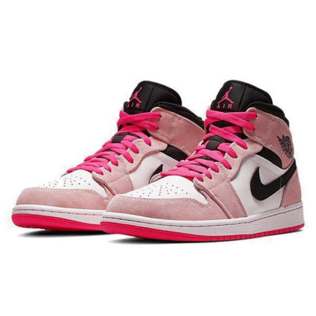 NIKE(ナイキ)のAIR JORDAN 1 MID SE Crimson Pink エアジョーダン メンズの靴/シューズ(スニーカー)の商品写真