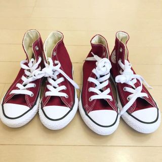 コンバース(CONVERSE)の新品 コンバース ハイカットスニーカー バーガンディ 2足セット(スニーカー)