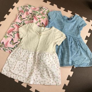 ベビーギャップ(babyGAP)のワンピース 無印良品 & babygap 80 3枚セット(ワンピース)