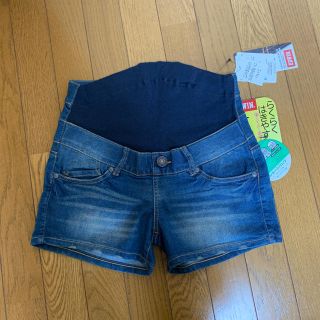 エドウィン(EDWIN)の新品タグ付  マタニティデニム ショートパンツ Sサイズ(マタニティボトムス)