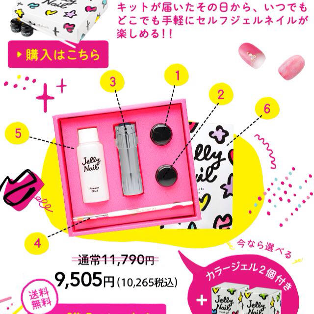 新品 ネイルキット ジェリーネイル コスメ/美容のネイル(ネイル用品)の商品写真