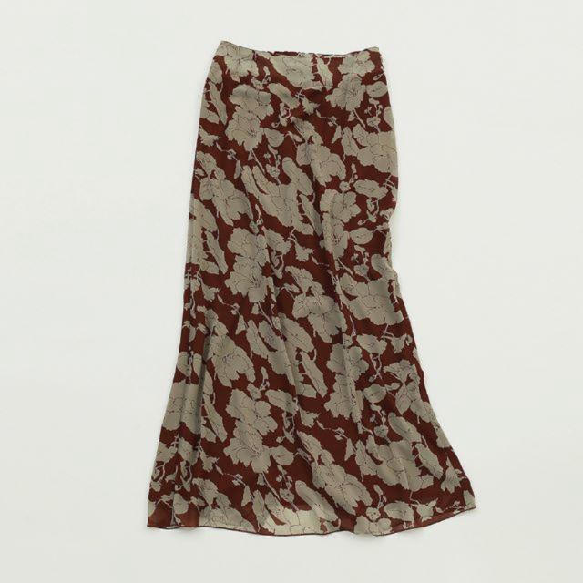 TODAYFUL - TODAYFUL  Flower Georgette SK ブラウン 38