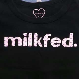 ミルクフェド(MILKFED.)のMILKFED. ハートロゴ ロンＴ ４Ｔ 長袖 100cm ミルクフェド ☆(Tシャツ/カットソー)