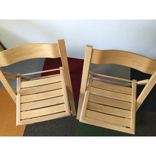 MUJI (無印良品) - 無印良品 折りたたみ椅子 2脚 中古の通販 by ワタボ