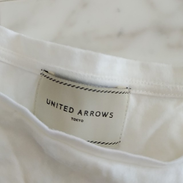 UNITED ARROWS(ユナイテッドアローズ)のユナイテッドアローズ　袖フリルTｼｬﾂ レディースのトップス(Tシャツ(半袖/袖なし))の商品写真