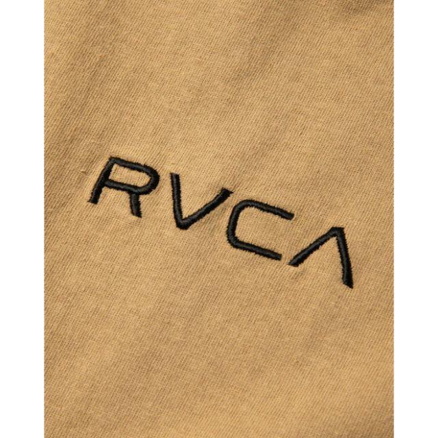 RVCA(ルーカ)の完売！ルーカ SMALL RVCA 刺繍 SS TEEシャツ ベージュ Mサイズ メンズのトップス(Tシャツ/カットソー(半袖/袖なし))の商品写真