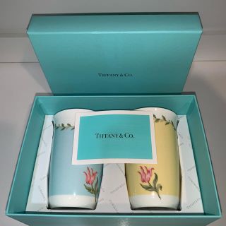 ティファニー(Tiffany & Co.)の【TIFFANY&Co.】pink tulip チューリップ ペア カップ(グラス/カップ)