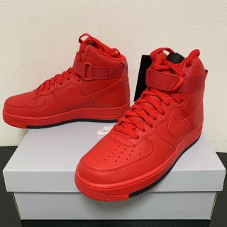 ナイキ(NIKE)のNIKE AIR FORCE 1 HIGH atmos 限定 RED 26cm(スニーカー)