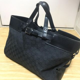 グッチ(Gucci)のグッチ  GUCCI GGキャンバス トートバッグ レザー(トートバッグ)