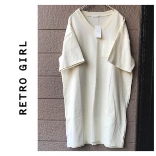 レトロガール(RETRO GIRL)の新品♡RETRO GIRL♡ポケ付きBIGTワンピ(ひざ丈ワンピース)