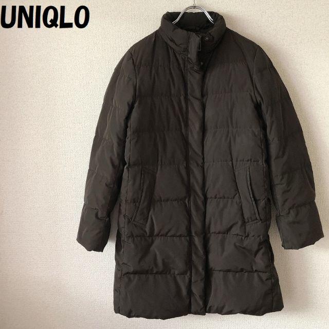 UNIQLO(ユニクロ)の【人気】UNIQLO/ユニクロ ダウンコート ブラウン サイズM レディース レディースのジャケット/アウター(ダウンコート)の商品写真