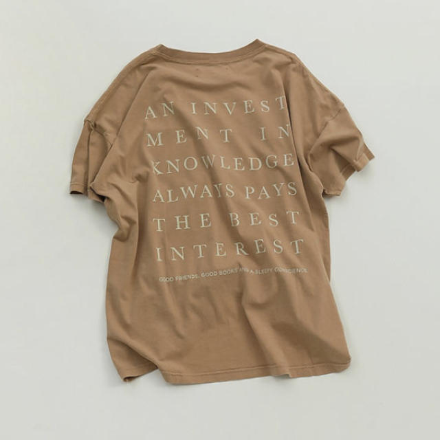 TODAYFUL(トゥデイフル)のtodayful バックプリントboyfriend T shirt レディースのトップス(Tシャツ(半袖/袖なし))の商品写真