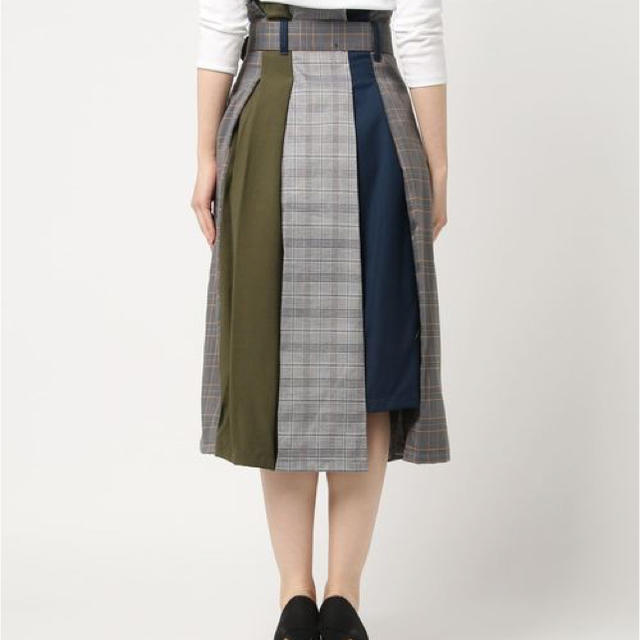 REDYAZEL(レディアゼル)のレディアゼル  チェック配色ミモレ丈スカート レディースのスカート(ひざ丈スカート)の商品写真