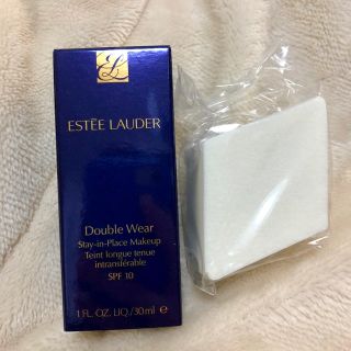 エスティローダー(Estee Lauder)のダブルウェア ファンデーション 72 アイボリーヌード 専用スポンジ付き♪(ファンデーション)