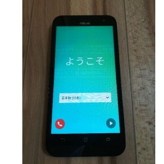 エイスース(ASUS)のZenfone2 ジャンク品　電源入ります(スマートフォン本体)