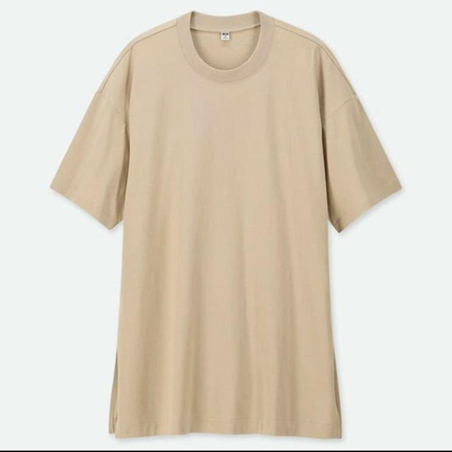 UNIQLO(ユニクロ)のUNIQLO コットンオーバーサイズチュニック レディースのトップス(Tシャツ(半袖/袖なし))の商品写真