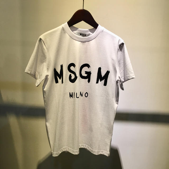 レディースMSGM エムエスジーエム 新品 定番 ロゴTシャツ ホワイト