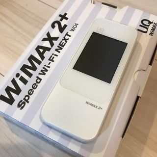 エーユー(au)のUQ WiMAX2+ Speed Wi-Fi W04 ホワイト(PC周辺機器)