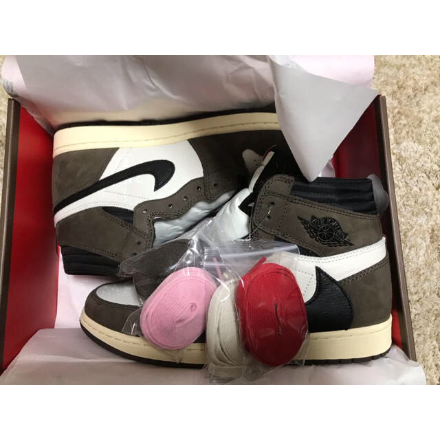 NIKE AIR JORDAN 1 travis scott 28cmスニーカー