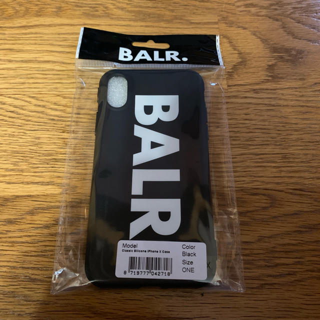 BALR ボーラー Brand Silicone iPhoneX ケース 黒