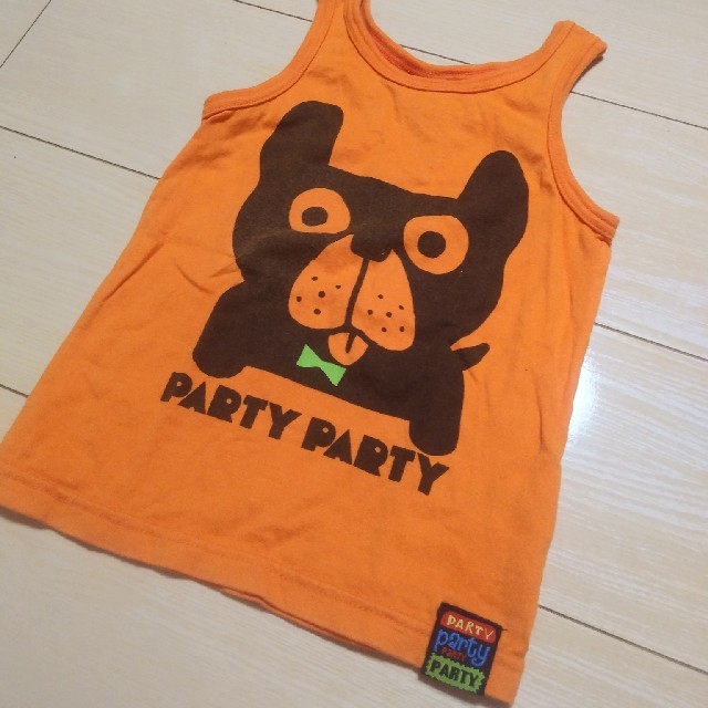 PARTYPARTY(パーティーパーティー)のおもしろ可愛いタンクトップ キッズ/ベビー/マタニティのキッズ服男の子用(90cm~)(Tシャツ/カットソー)の商品写真