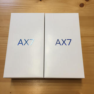 AX7 新品未使用 ゴールド&ブルー ２台セット(スマートフォン本体)