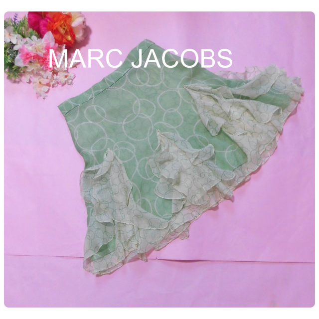 MARC JACOBS(マークジェイコブス)の【マークジェイコブス】シルクひらひらフリルスカート☆2 レディースのスカート(ひざ丈スカート)の商品写真