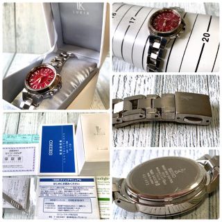 SEIKO - 【動作良好】SEIKO ルキア SSQV003 1B25-0AC0 電波ソーラーの ... 美品 SEIKO LUKIA SSQV003 レディース
