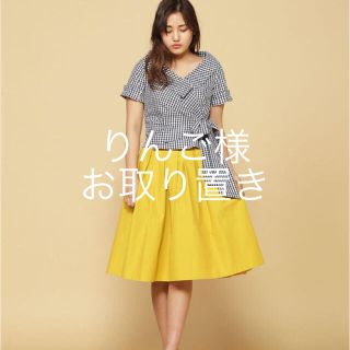 アンドクチュール(And Couture)のアンドクチュール ギンガムチェック トップス ネイビー(カットソー(半袖/袖なし))