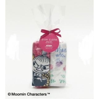 アフタヌーンティー(AfternoonTea)のMoomin×Afternoon Tea/ディッシュクロス2枚セット ピンク(収納/キッチン雑貨)