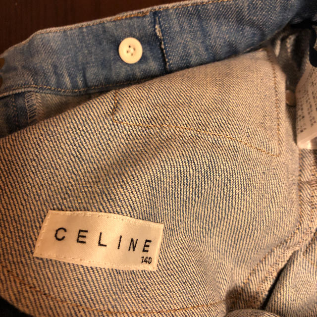 celine(セリーヌ)の中古 セリーヌ  デニム ハーフパンツ  140 難有 used キッズ/ベビー/マタニティのキッズ服女の子用(90cm~)(パンツ/スパッツ)の商品写真