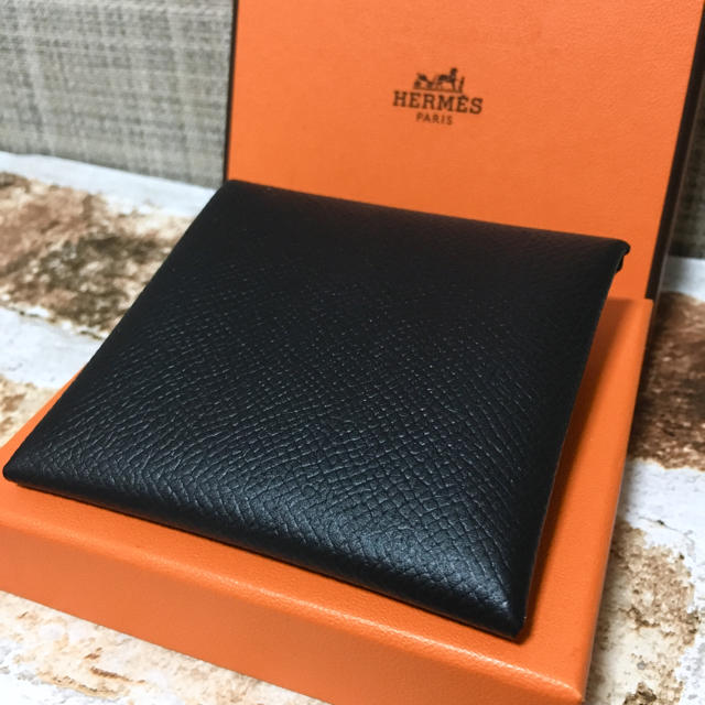 Hermes(エルメス)の正規品 エルメス バスティア 黒 レディースのファッション小物(コインケース)の商品写真