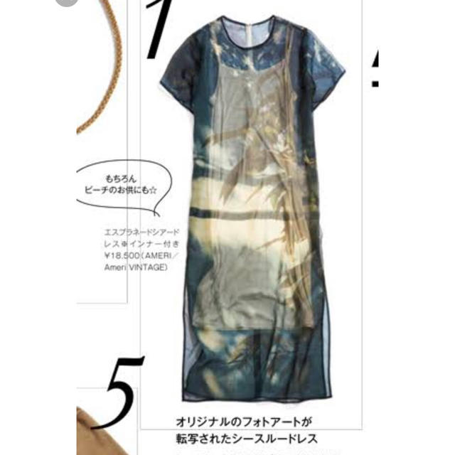 ameri ESPLANADE SHEER DRESS