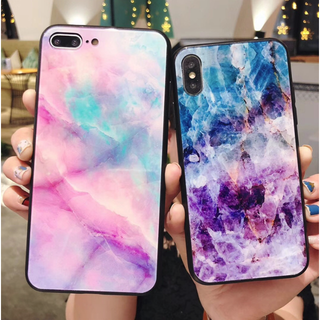 Iphoneケース 大理石調 ピンク ブルー 6 6s 7 8 X Xs Xrの通販 By Comcom Shop ラクマ