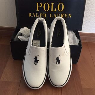 ポロラルフローレン(POLO RALPH LAUREN)のゲリラセール★POLO RalphLaurenセス・スリッポン 23.5㎝(スリッポン/モカシン)