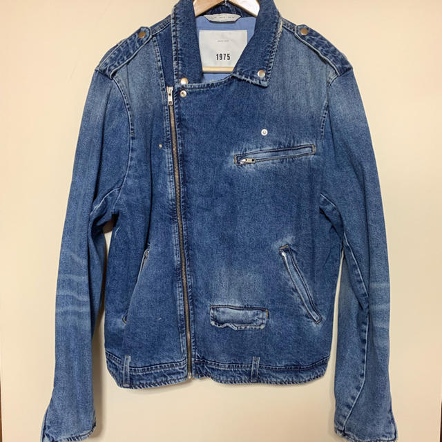 ZARA(ザラ)のZARA MAN デニムライダースジャケット 【XL】 メンズのジャケット/アウター(ライダースジャケット)の商品写真