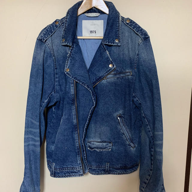 ZARA デニムライダースジャケット
